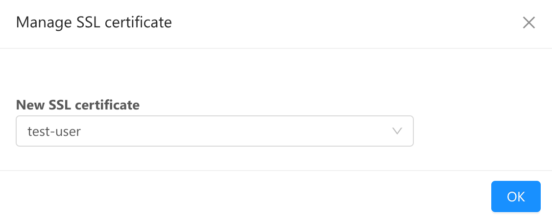 Select SSL certificate for new load balancer rule.